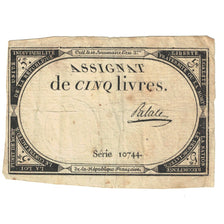 Frankreich, 5 Livres, SERIE 10744, SGE+, KM:A76, Lafaurie:171