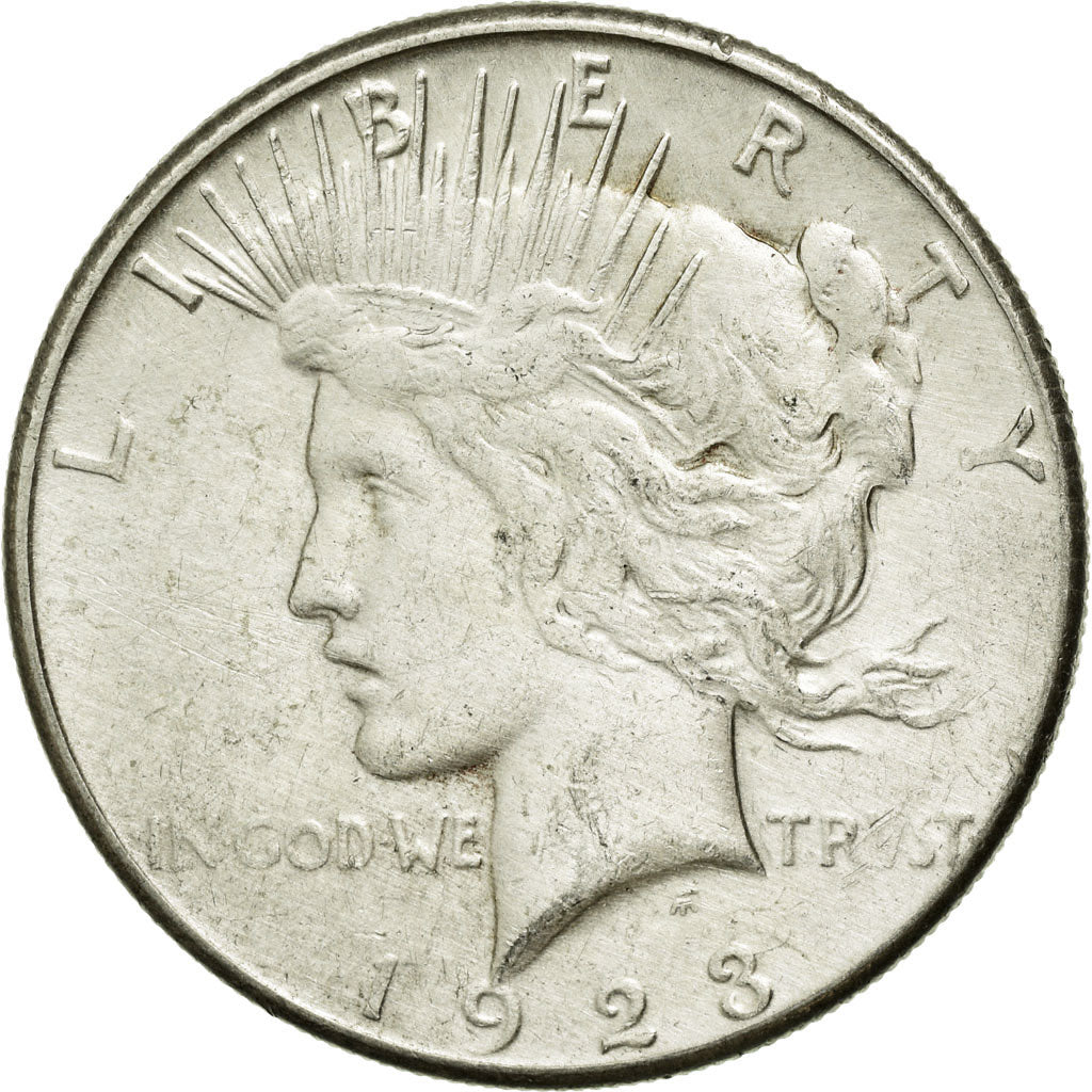Coin, United States, Peace Dollar, Dollar, 1923, U.S. Mint, San Francisco