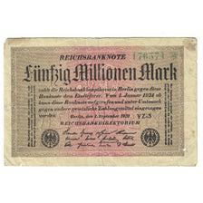 Banknote, Germany, 50 Millionen Mark, 1923, 1923-09-01, KM:109a, VF(30-35)