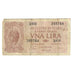 Geldschein, Italien, 1 Lira, 1944, 1944-11-23, KM:29a, SGE+
