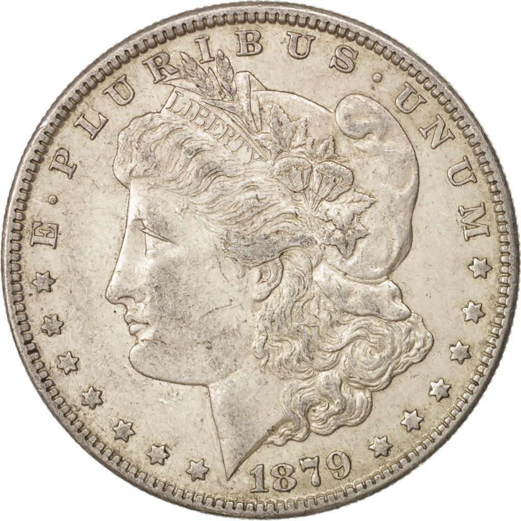Stati Uniti, Morgan Dollar, Dollar, 1879, U.S. Mint, San Francisco, BB+, Arge...