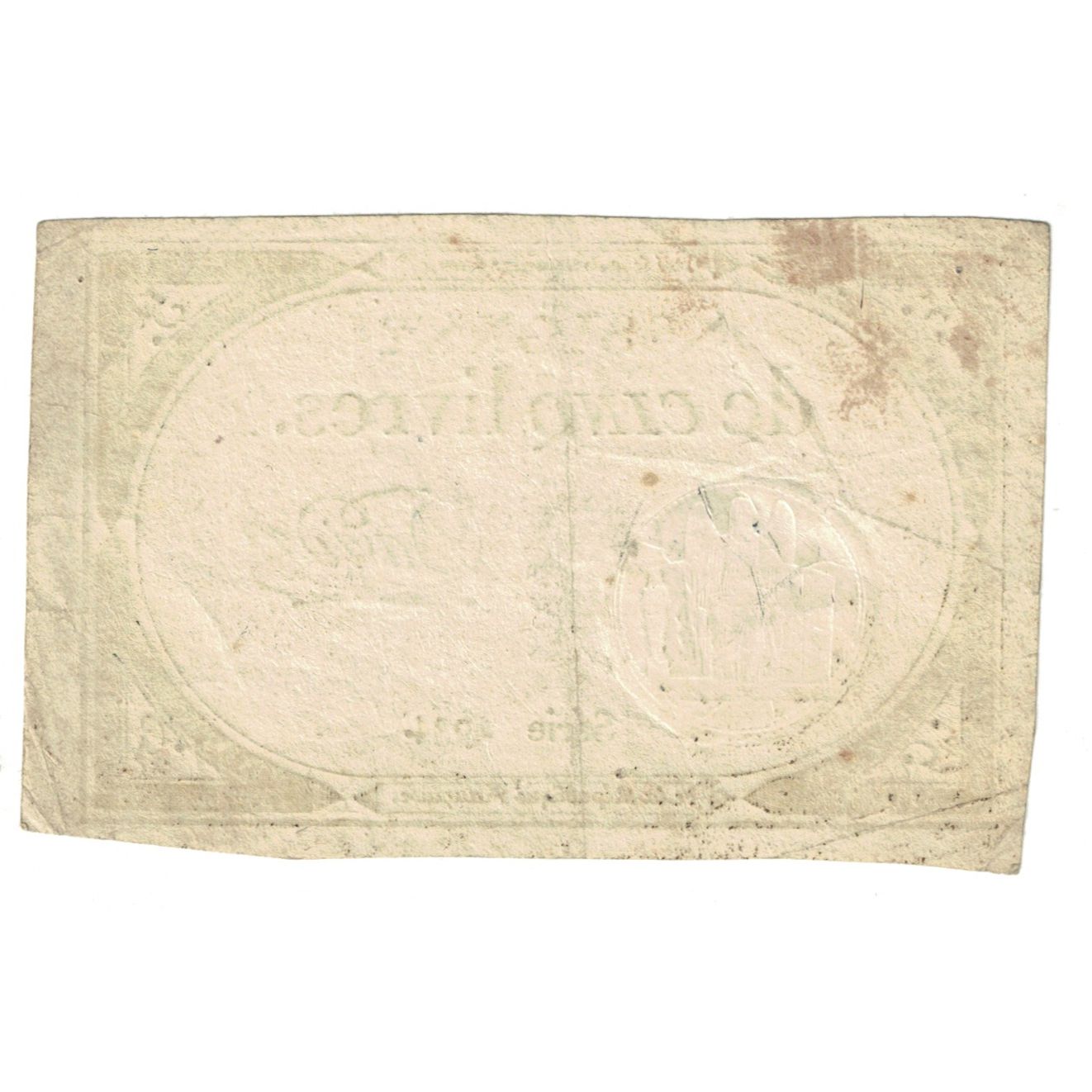 France, 5 Livres, 1793, SERIE 2034, EF(40-45), KM:A76, Lafaurie:171