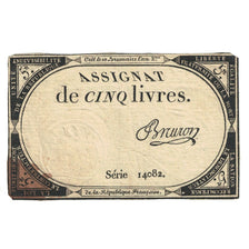 Frankrijk, 5 Livres, 1793, SERIE 14082, TB, KM:A76, Lafaurie:171