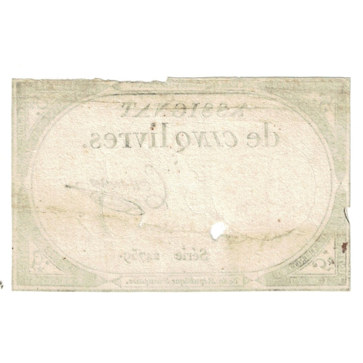 Frankreich, 5 Livres, 1793, SERIE 24759, S, KM:A76, Lafaurie:171