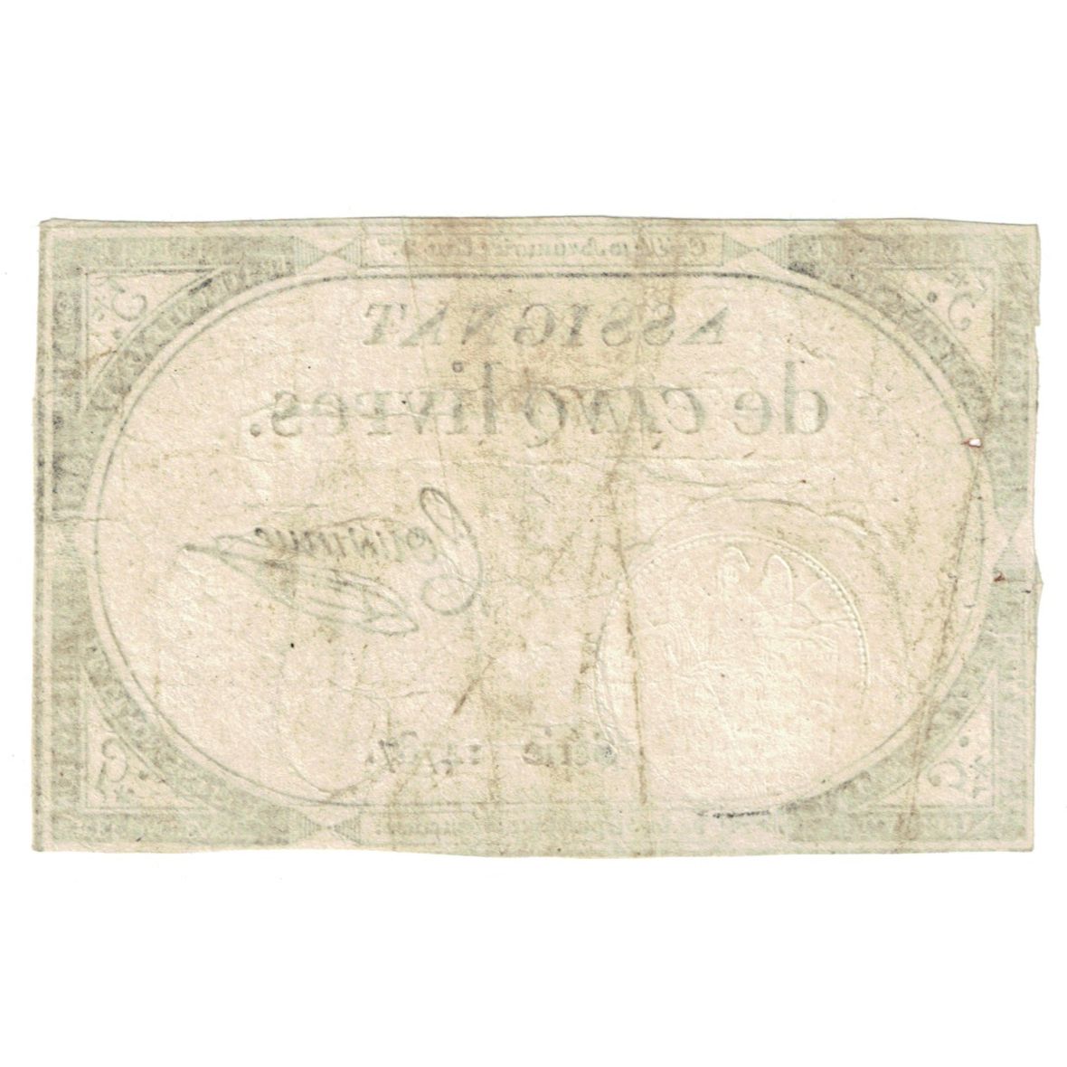 Frankrijk, 5 Livres, 1793, Serie 14787, TB, KM:A76, Lafaurie:171