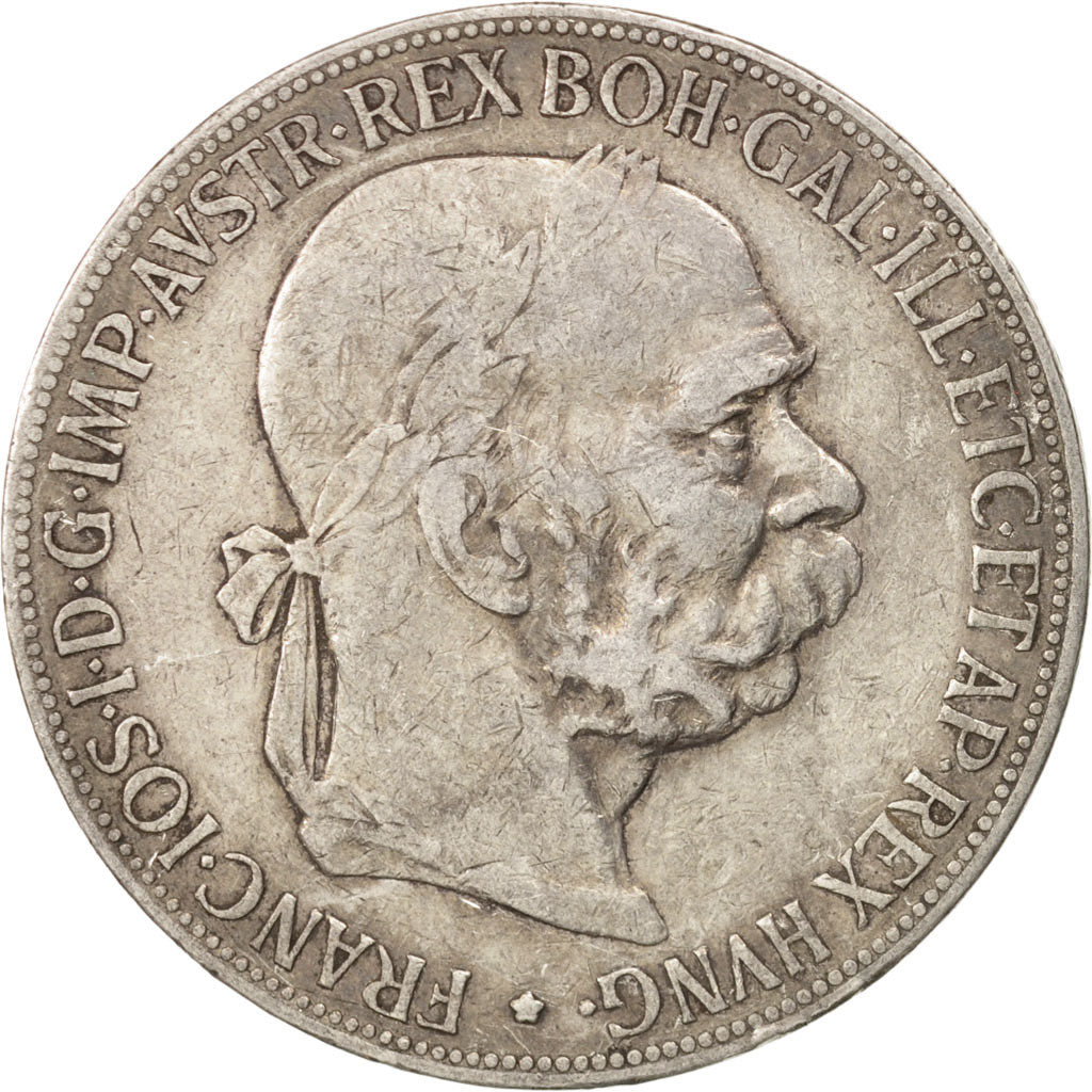 Austria, Franz Joseph I, 5 Corona, 1900, EF(40-45), Silver, KM:2807