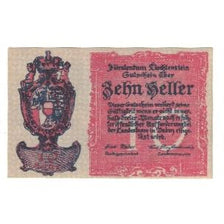 Banknote, Liechtenstein, Liechtenstein, 10 Heller, Blason, 1920, UNC(65-70)