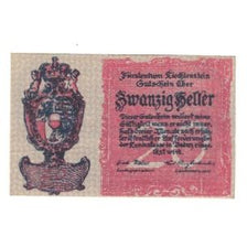 Banknote, Liechtenstein, Liechtenstein, 10 Heller, Blason, 1920, UNC(65-70)