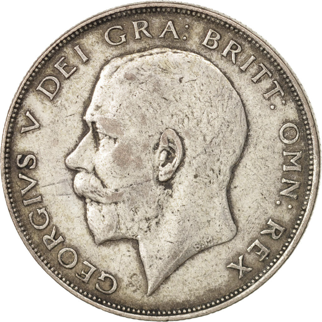 Great Britain, George V, 1/2 Crown, 1923, EF(40-45), Silver, KM:818.2
