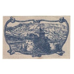 Nota, Listenstaine, Liechtenstein, 10 Heller, Blason, 1920, AU(55-58)