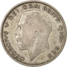 Great Britain, George V, 1/2 Crown, 1924, VF(20-25), Silver, KM:818.2