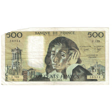 France, 500 Francs, Pascal, 1981, V.129 58324, TB, Fayette:71.23, KM:156e
