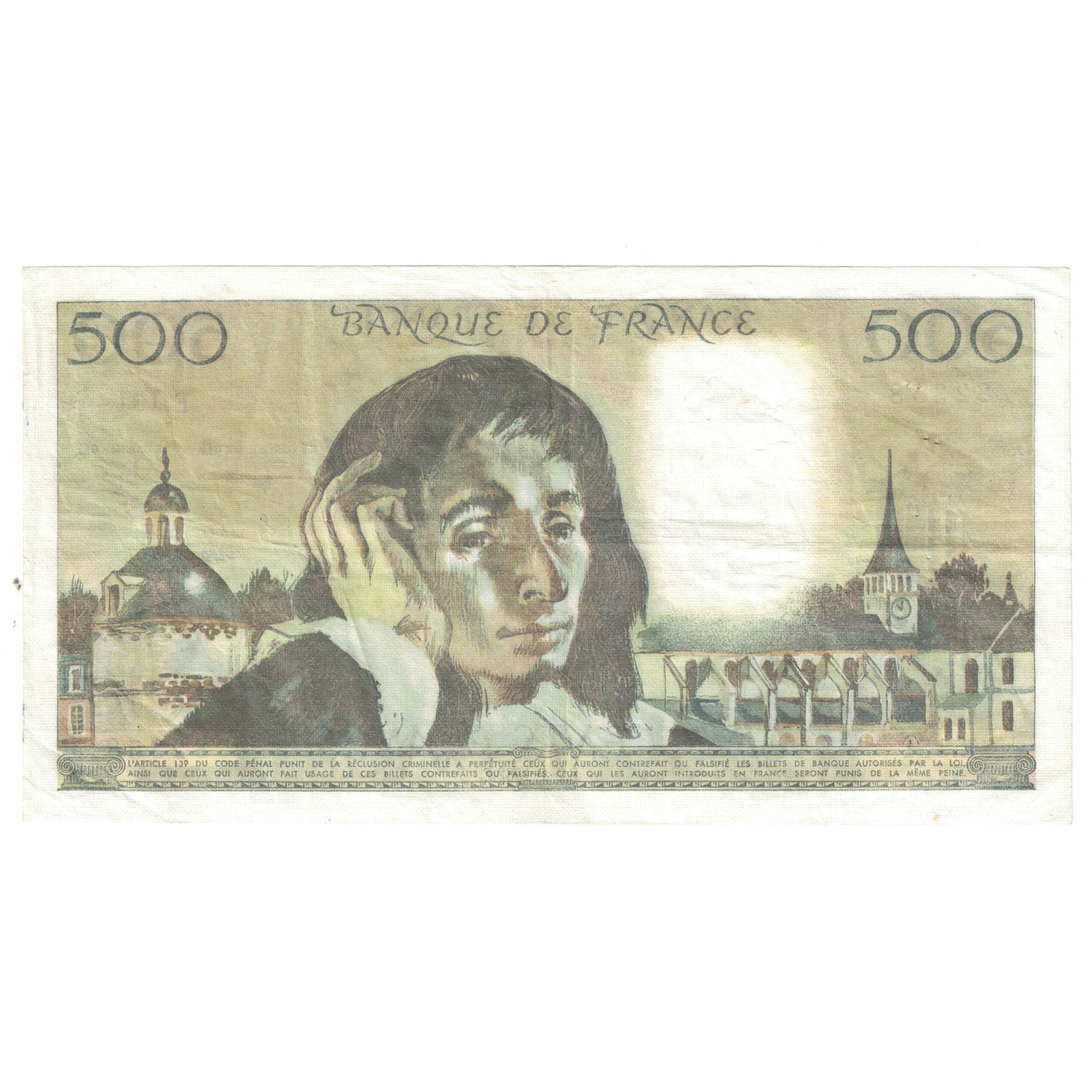 Frankreich, 500 Francs, Pascal, 1982, E.151 82358, VZ, Fayette:71.26, KM:156e