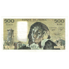 France, 500 Francs, Pascal, 1983, Q.185 01831, EF(40-45), Fayette:71.29, KM:156e