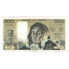 Francia, 500 Francs, Pascal, 1983, T.179 54689, BB, Fayette:71.28, KM:156e