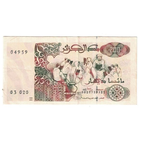 Geldschein, Algeria, 200 Dinars, KM:138, VZ