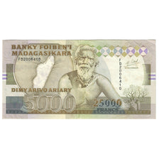 Banknote, Madagascar, 25,000 Francs = 5000 Ariary, 1988, KM:74a, AU(55-58)