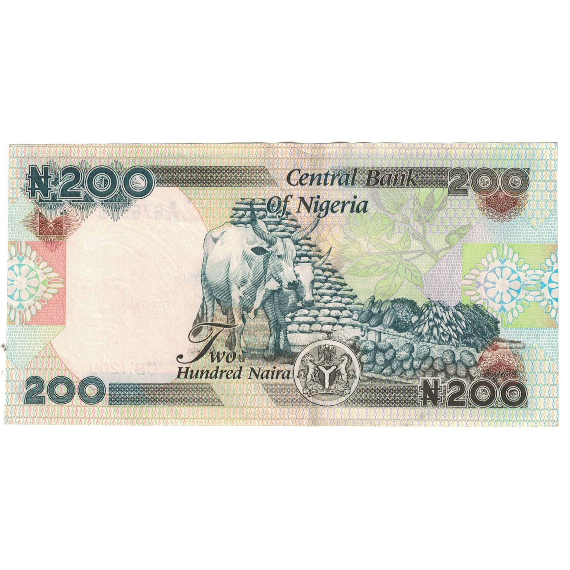 Banknote, Nigeria, 200 Naira, 2007, KM:29a, UNC(65-70)