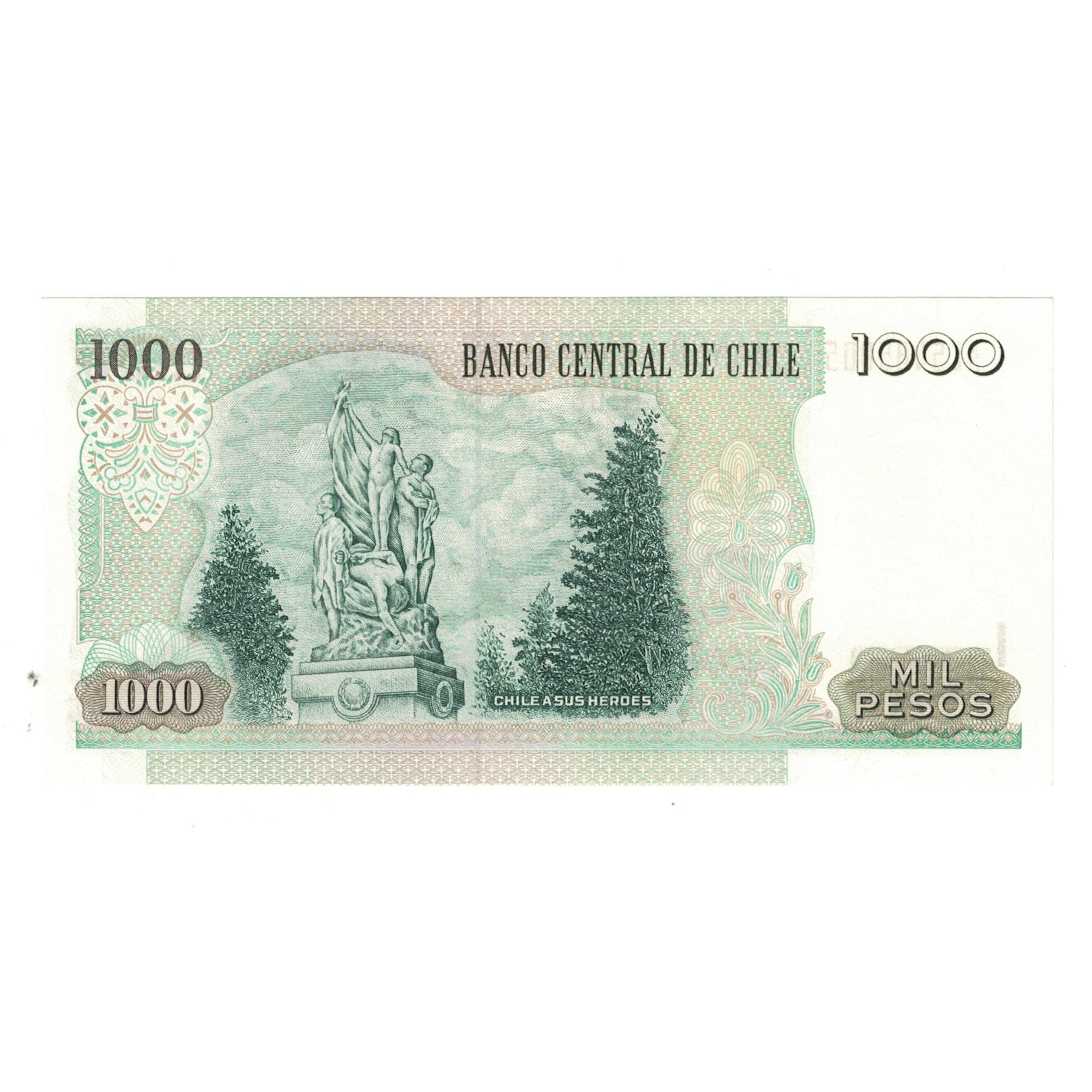 Banknote, Chile, 1000 Pesos, 2009, KM:154g, UNC(65-70)