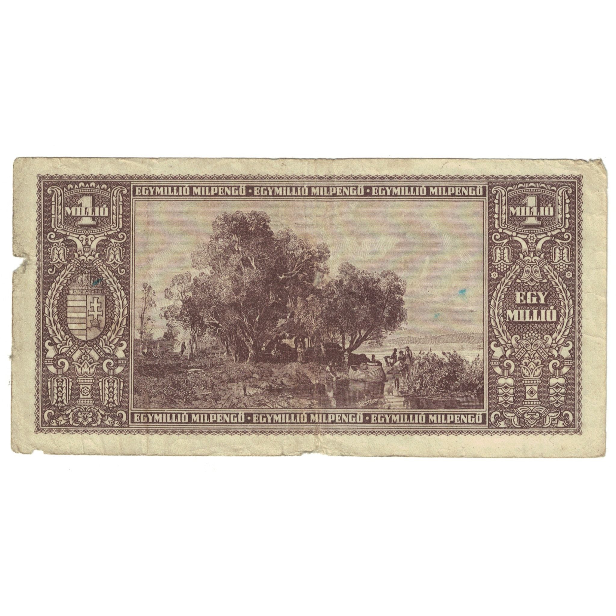 Banknote, Hungary, 1 Million Milpengö, 1946, KM:128, VF(30-35)