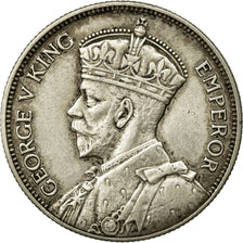 Coin, New Zealand, George V, Florin, 1934, AU(50-53), Silver, KM:4