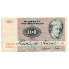 Geldschein, Dänemark, 100 Kroner, 1972, KM:51h, SS