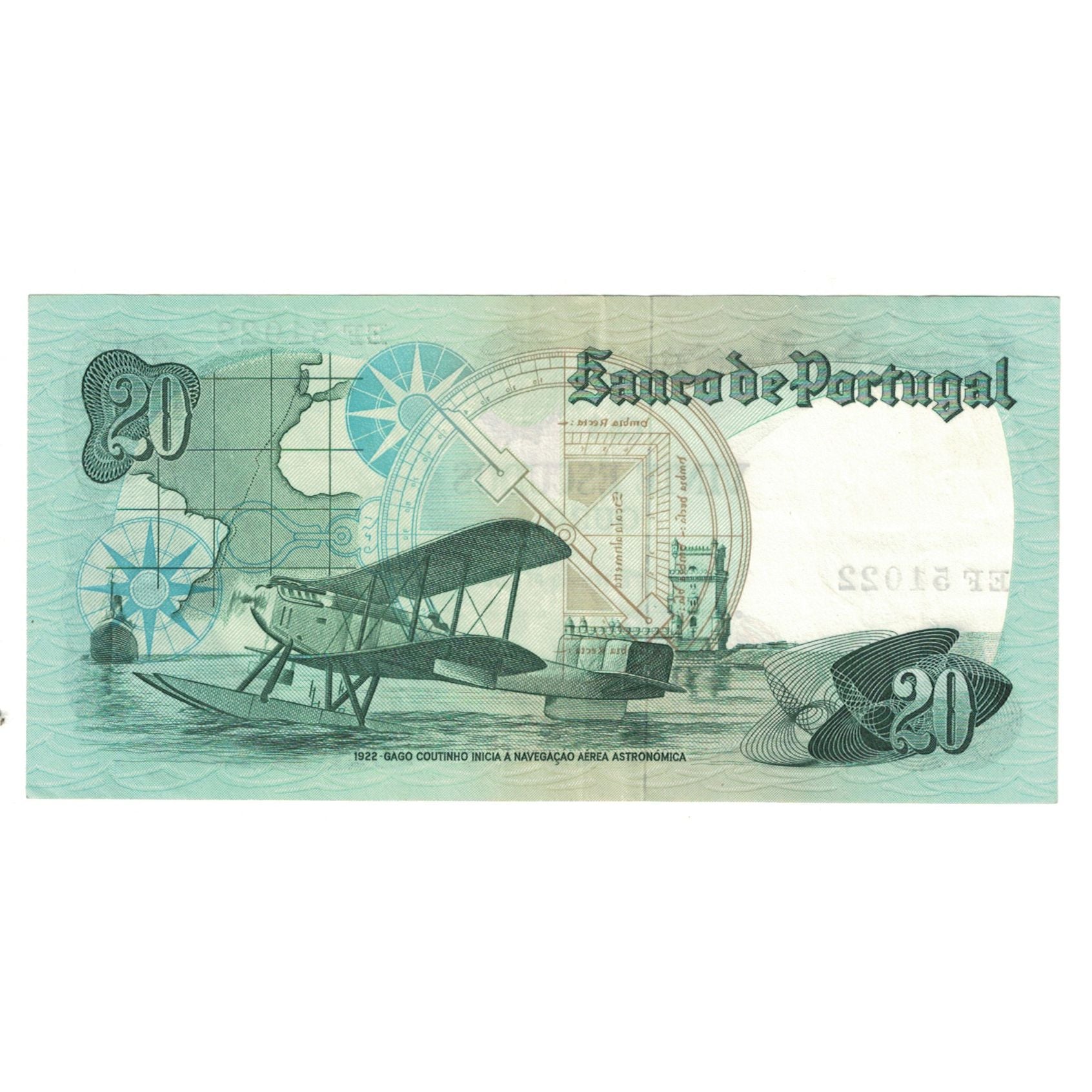 Banknote, Portugal, 20 Escudos, 1978, 1978-09-13, KM:176a, UNC(65-70)