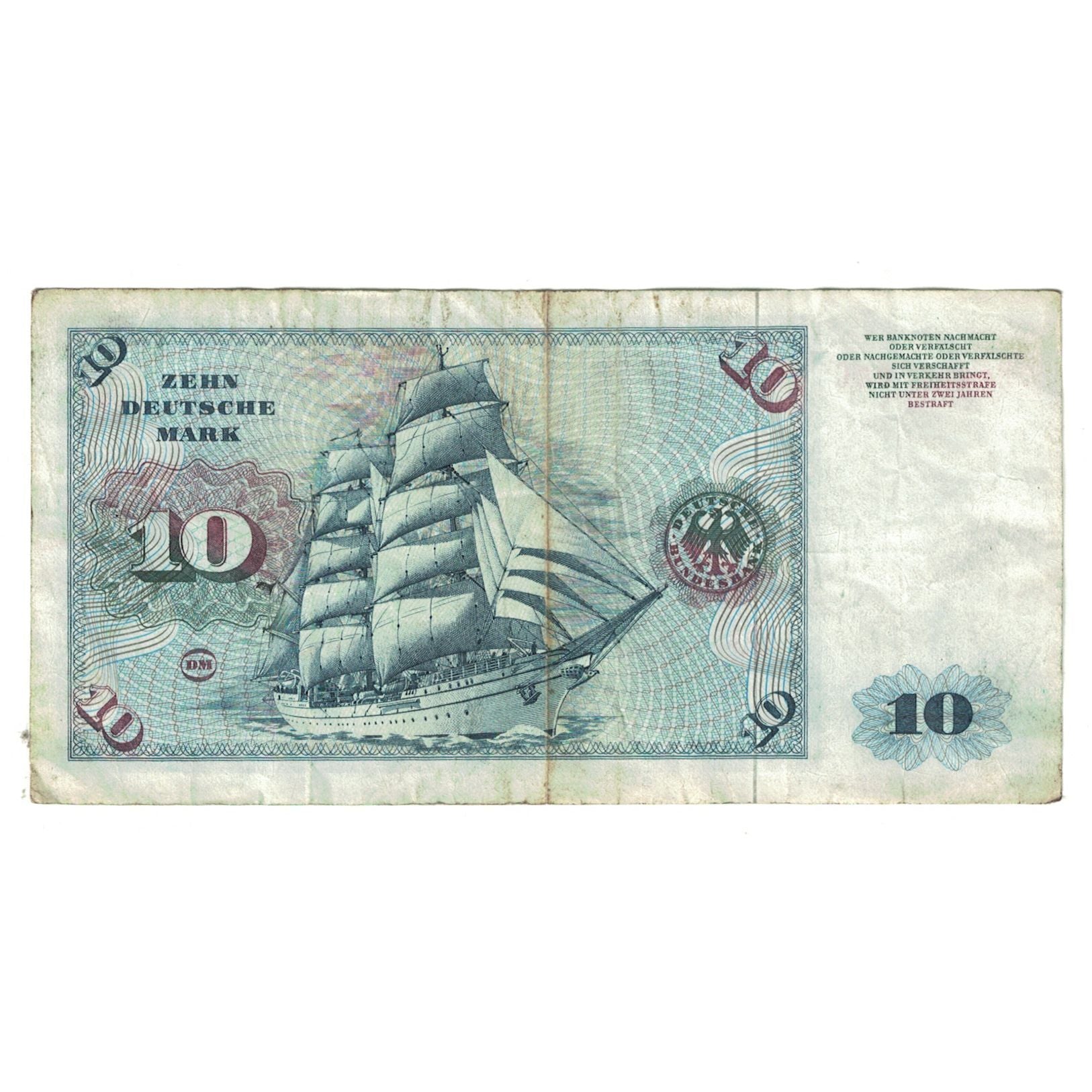 Banknote, GERMANY - FEDERAL REPUBLIC, 10 Deutsche Mark, 1980-01-02, KM:31d