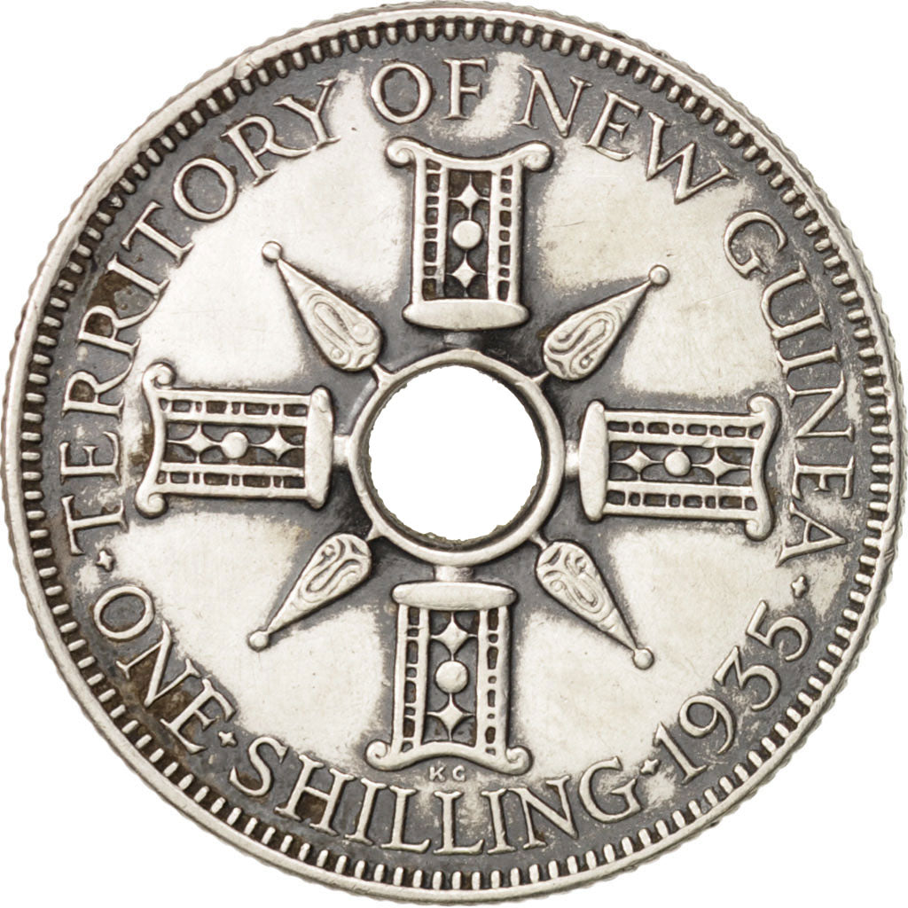 NUOVA GUINEA, Shilling, 1935, SPL-, Argento, KM:5