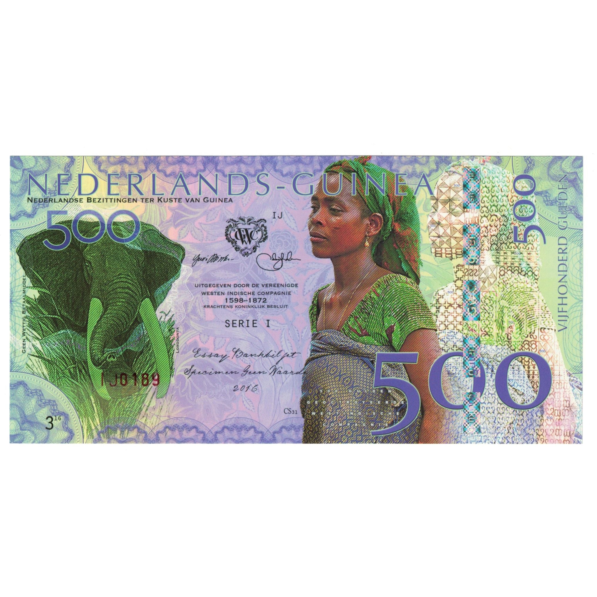 Banknote, Guinea, 500 Gulden, 2016, FANTASY BANKNOTE, UNC(65-70)