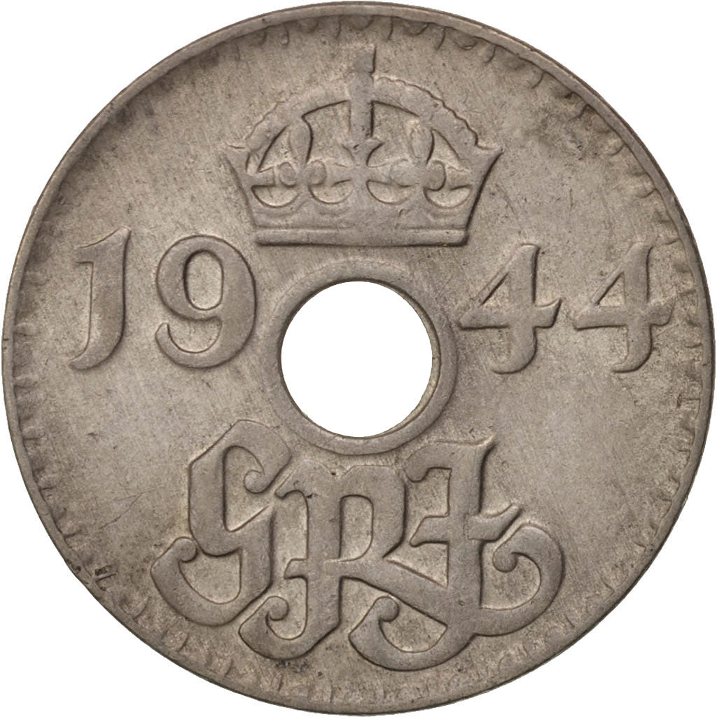 NEW GUINEA, 3 Pence, 1944, AU(55-58), Copper-nickel, KM:10