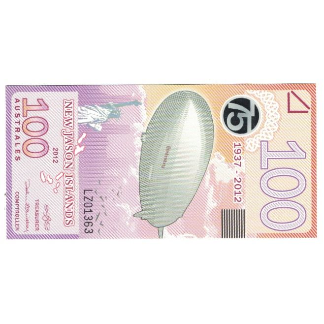 Banknote, Argentina, 100 Australes, 2012, FANTASY BANKNOTE, UNC(65-70)