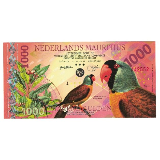 Banknote, Mauritius, 1000 Gulden, 2016, FANTASY BANKNOTE, UNC(65-70)
