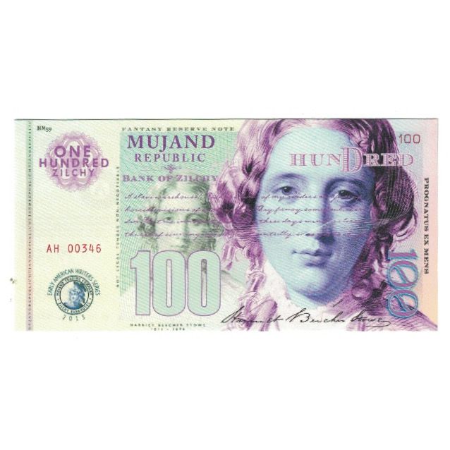 Banknote, Private proofs / unofficial, 2013, FANTASY BANKNOTE 100 ZILCHY MUJAND