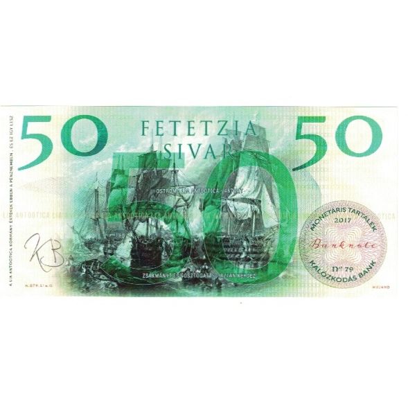 Banknote, East Caribbean States, 2017, PIRATES BANKNOTE 50 SIVAR, UNC(65-70)