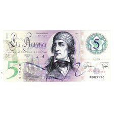 Banknote, East Caribbean States, 2017, PIRATES BANKNOTE 5 SILVAR, UNC(65-70)