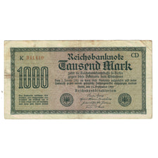 Banknote, Germany, 1000 Mark, 1922-09-15, KM:76c, VF(20-25)
