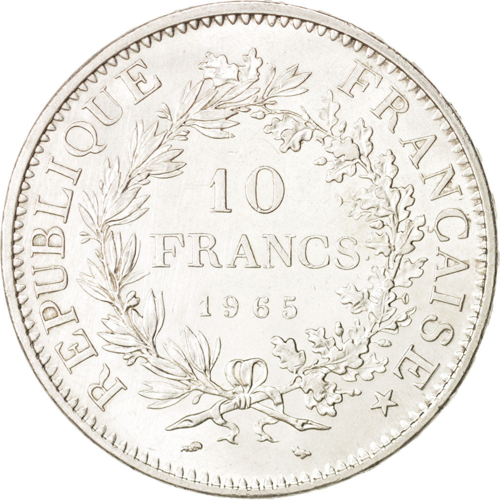 France, Hercule, 10 Francs, 1965, Paris, AU(55-58), Silver, KM:932