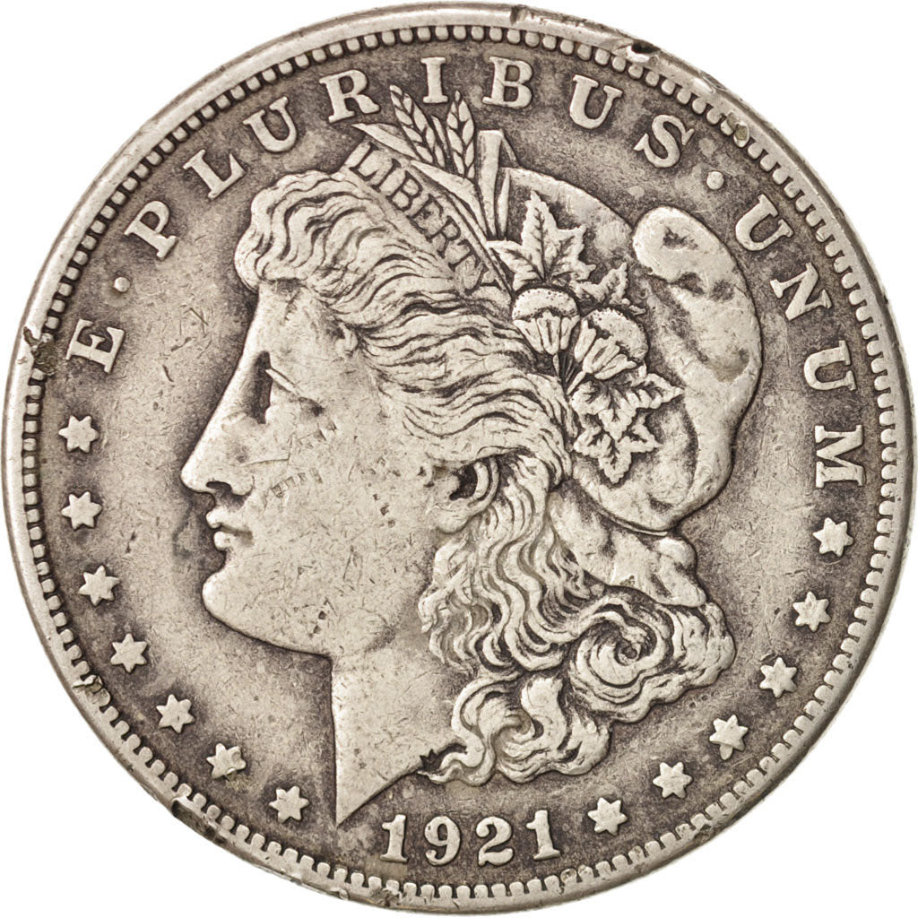 États-Unis, Morgan Dollar, Dollar, 1921, U.S. Mint, San Francisco, TB+, Argent