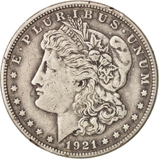 États-Unis, Morgan Dollar, Dollar, 1921, U.S. Mint, San Francisco, TB+, Argent