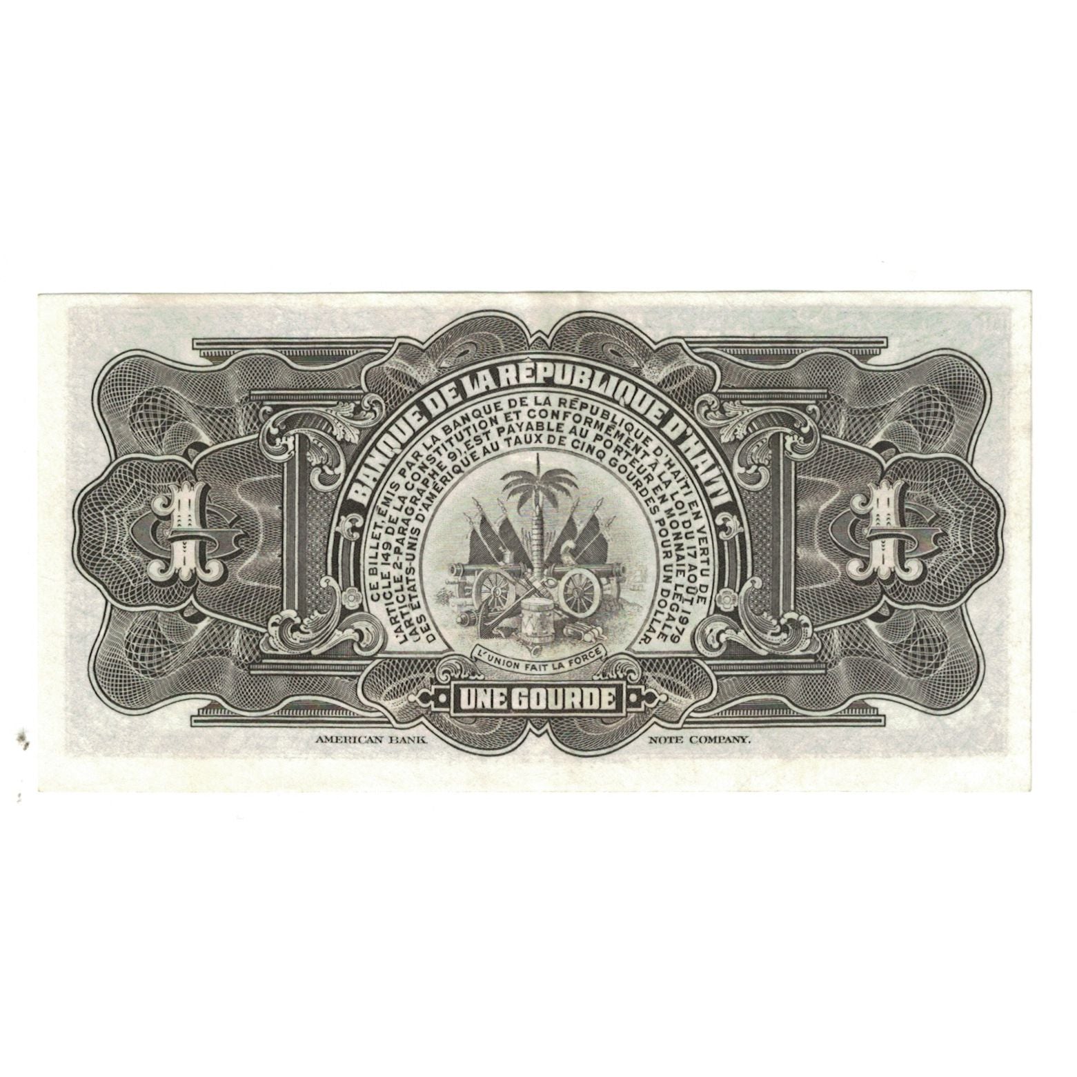 Geldschein, Haiti, 1 Gourde, KM:210, UNZ-