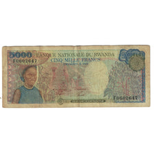 Banknote, Rwanda, 5000 Francs, 1988, 1988-01-01, KM:22, VF(20-25)