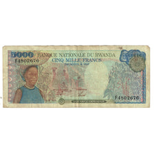 Banknote, Rwanda, 5000 Francs, 1988, 1988-01-01, KM:22, VF(20-25)