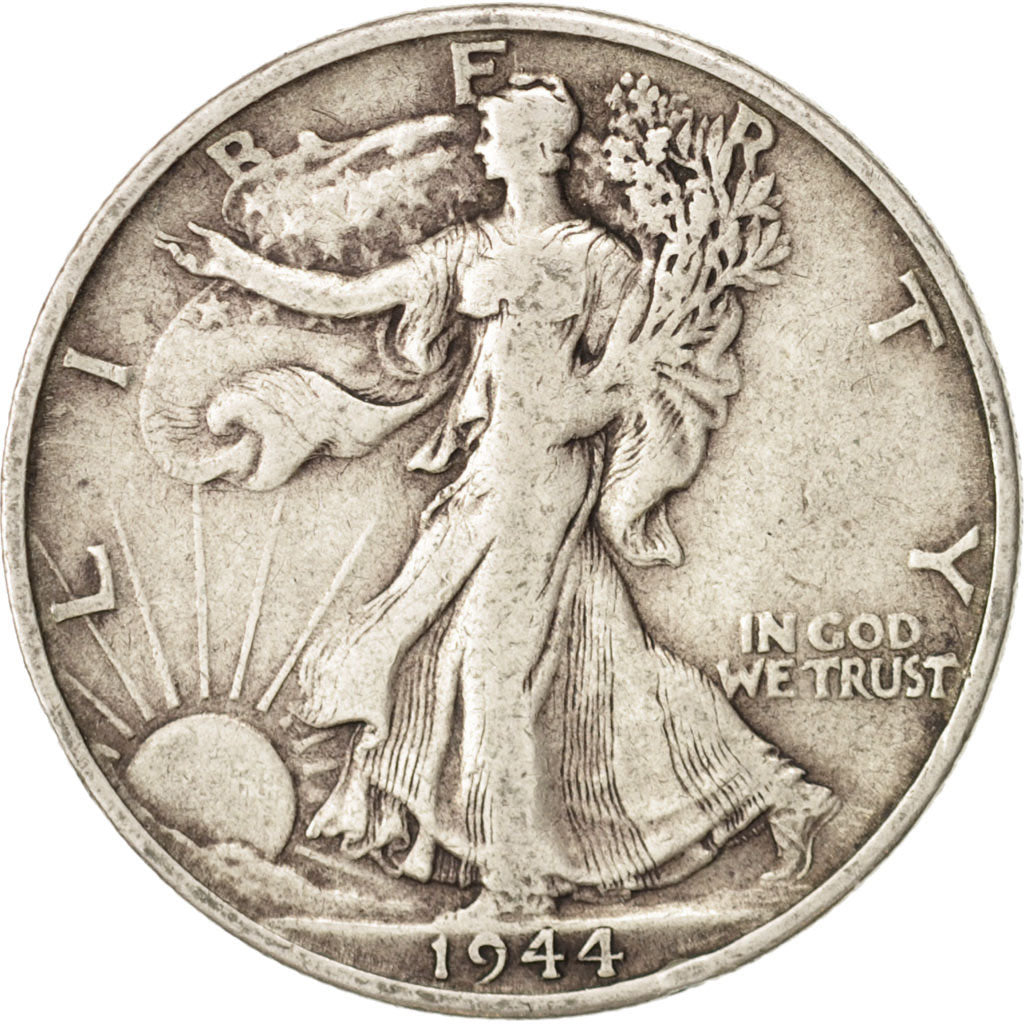 United States, Walking Liberty Half Dollar, 1944, San Francisco, KM 142
