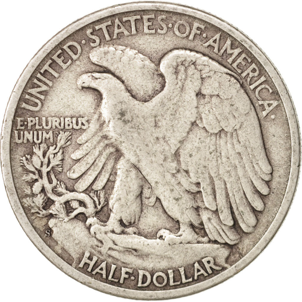 United States, Walking Liberty Half Dollar, 1944, San Francisco, KM 142