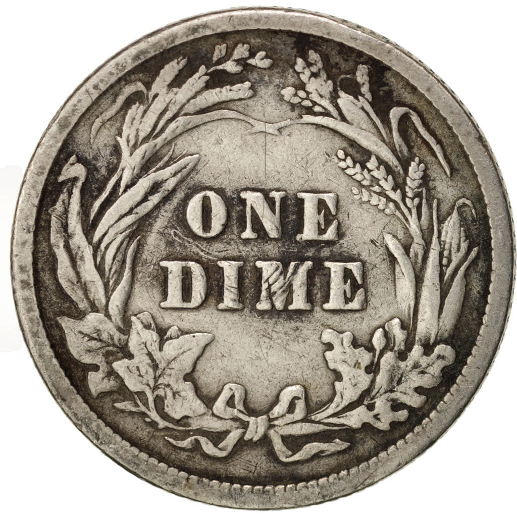Stati Uniti, Barber Dime, Dime, 1907, U.S. Mint, Philadelphia, BB, Argento, K...