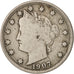 États-Unis, Liberty Nickel, 5 Cents, 1907, U.S. Mint, Philadelphia, TTB, KM 112