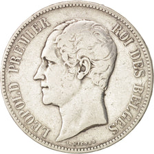 Belgium, Leopold I, 5 Francs, 5 Frank, 1852, VF(20-25), Silver, KM:17