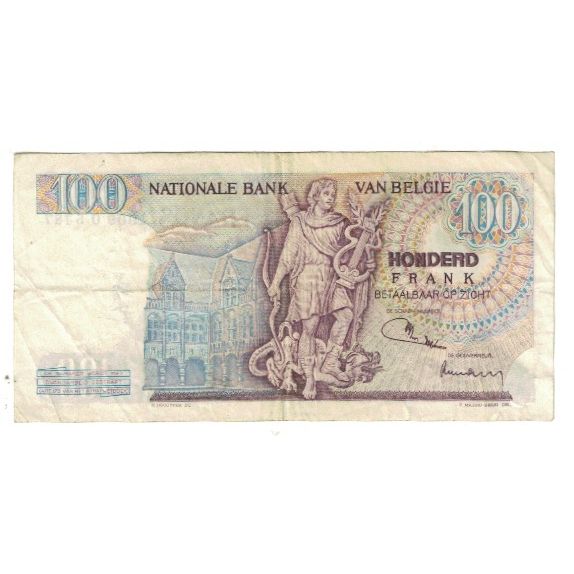 Banknote, Belgium, 100 Francs, 1972, 1972-06-05, KM:134a, VF(20-25)