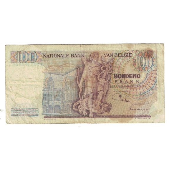 Banknote, Belgium, 100 Francs, 1972, 1972-01-07, KM:134a, VF(20-25)